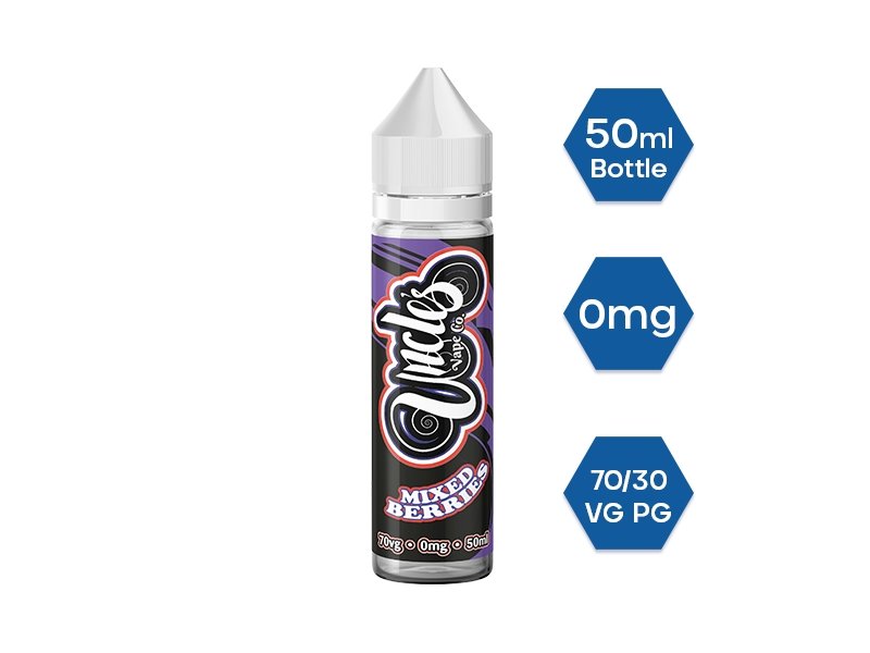 Uncle Vape Co. 50ml E-liquids Shortfill-Mixed Berries-vapeukwholesale