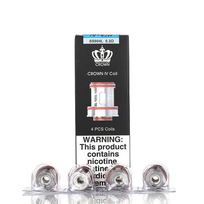 UWELL - CROWN IV - COILS-4x 0.20ohm-vapeukwholesale