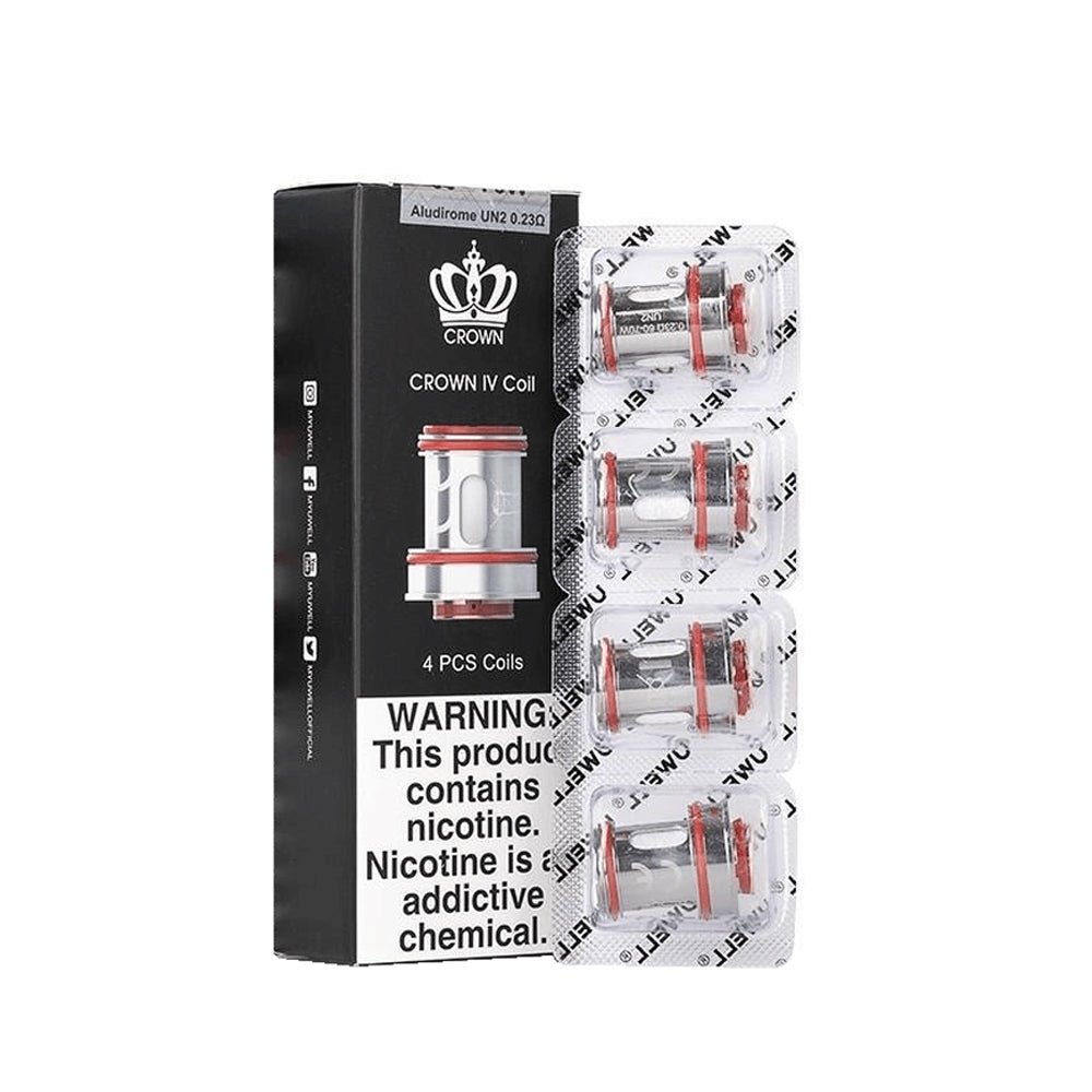 UWELL - CROWN IV - COILS-4x 0.23ohm-vapeukwholesale