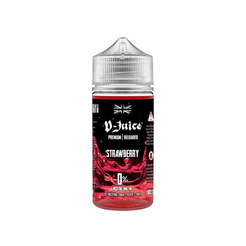 V Juice 100ml Shortfill-Strawberry-vapeukwholesale