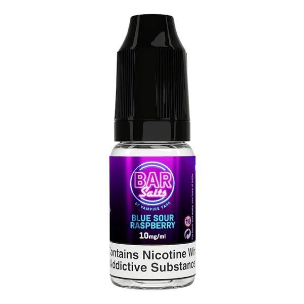 Vampire Vape Bar Salt 10ml E-liquid Nic Salts- Box of 10-Blue Sour Raspberry-vapeukwholesale