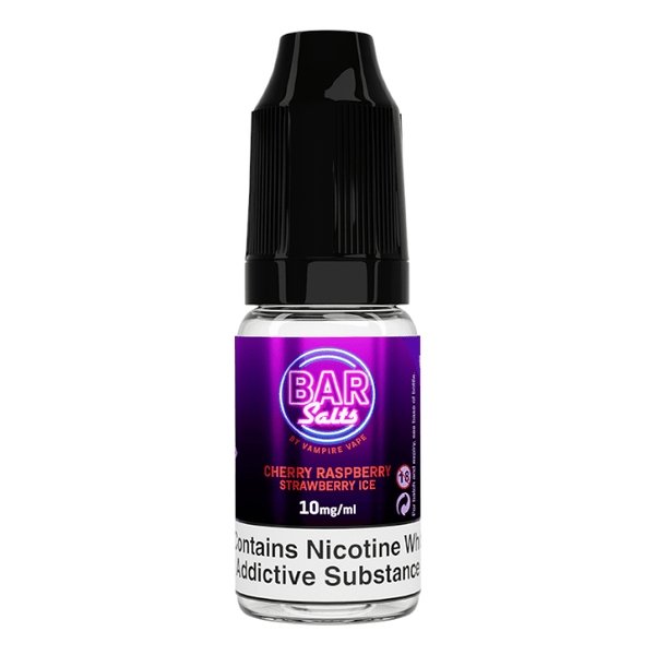 Vampire Vape Bar Salt 10ml E-liquid Nic Salts- Box of 10-Cherry Raspberry Strawberry-vapeukwholesale