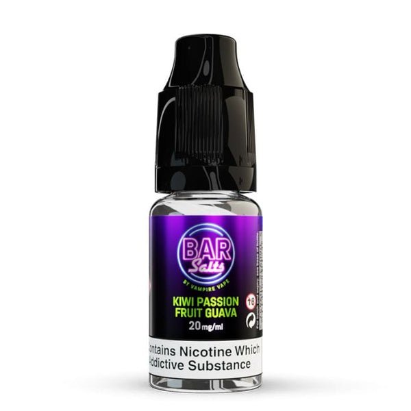 Vampire Vape Bar Salt 10ml E-liquid Nic Salts- Box of 10-Kiwi Passion Fruit Guava-vapeukwholesale