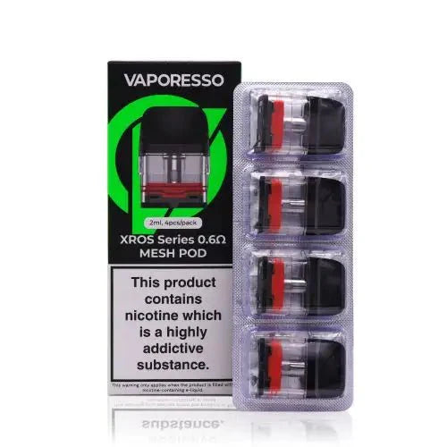 Vaporesso Xros Replacement Pods 4pack-0.6 Ohm Mesh-vapeukwholesale