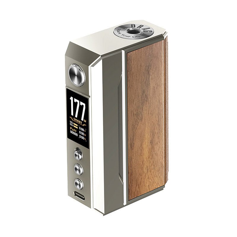 Voopoo Drag 4 Box Mod-Pale Gold + Walnut-vapeukwholesale