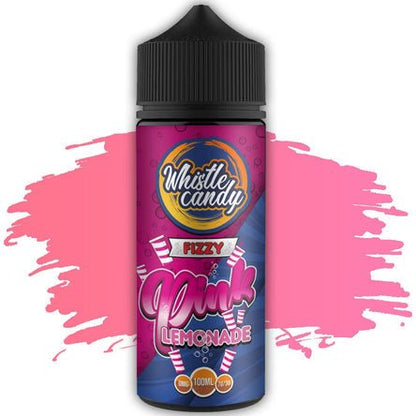 Whistle Candy 100ml E Liquid Shortfill-Pink Lemonade Fizzy-vapeukwholesale