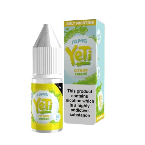 Yeti 10ml Nic Salt (Pack of 10)-Citrus Freeze-vapeukwholesale