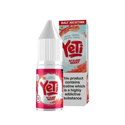 Yeti 10ml Nic Salt (Pack of 10)-Strawberry-vapeukwholesale