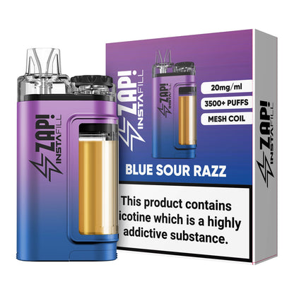 Zap Instafill 3500 Puffs Disposable Pod Vape Kit - Pack of 5-Blue Sour Razz-vapeukwholesale