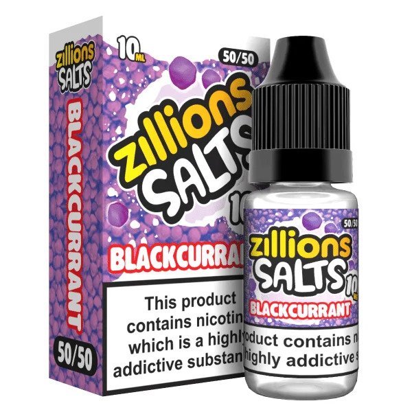 Zillions Nic Salt 10ml Pack of 5-Blackcurrant-vapeukwholesale