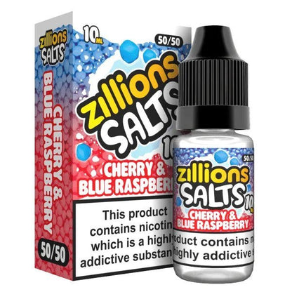 Zillions Nic Salt 10ml Pack of 5-Cherry & Blue-vapeukwholesale