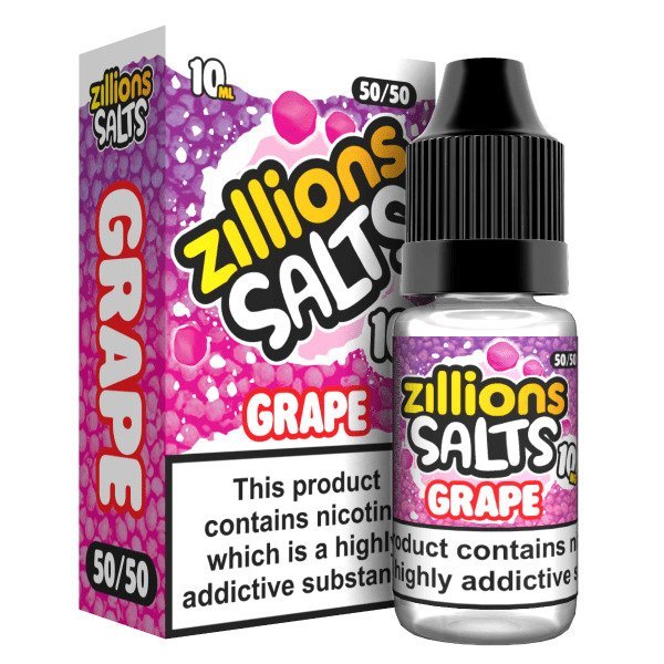 Zillions Nic Salt 10ml Pack of 5-Grape-vapeukwholesale