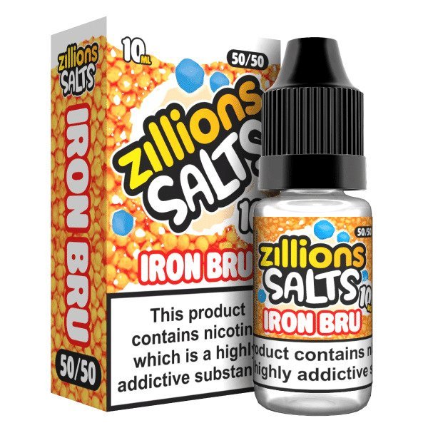 Zillions Nic Salt 10ml Pack of 5-Iron Bru-vapeukwholesale