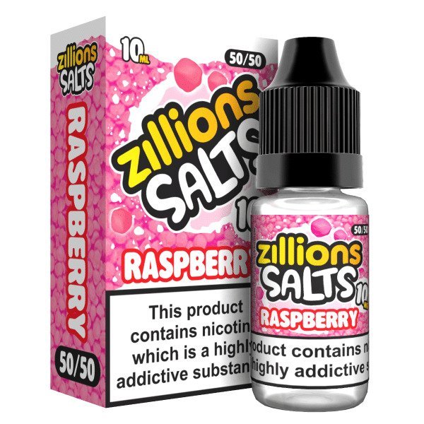 Zillions Nic Salt 10ml Pack of 5-Raspberry-vapeukwholesale