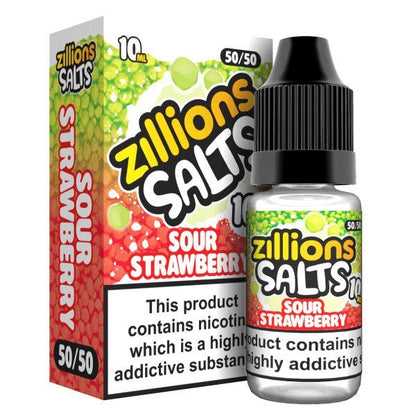 Zillions Nic Salt 10ml Pack of 5-Sour Strawberry-vapeukwholesale